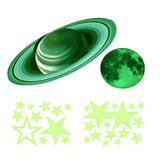 Maxbell 3D Glowing In The Dark Stars Wall Stickers Luminous Wall Decals DIY Bedroom 17cmx37cmx2cm
