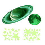 Maxbell 3D Glowing In The Dark Stars Wall Stickers Luminous Wall Decals DIY Bedroom 17cmx37cmx2cm