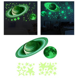 Maxbell 3D Glowing In The Dark Stars Wall Stickers Luminous Wall Decals DIY Bedroom 17cmx37cmx2cm