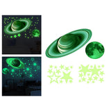 Maxbell 3D Glowing In The Dark Stars Wall Stickers Luminous Wall Decals DIY Bedroom 17cmx37cmx2cm