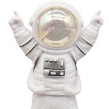Maxbell 3Pcs Astronaut Statues Cake Toppers Figurines for Windowsills Crafts Decor White