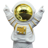 Maxbell 3Pcs Astronaut Statues Spaceman Ornaments for Cake Topper Decoration Crafts Aureate