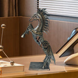 Maxbell Abstract Horse Statues Animal Sculptures Crafts for Bedroom Sill Tabletop