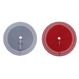 Maxbell Large Christmas Tree Skirt Xmas Tree Mat for New Year Living Room Party Red