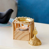 Maxbell Tealight Candles Holder Wax Melt Warmer Gift Essential Oil Burner Decors