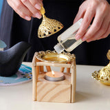 Maxbell Tealight Candles Holder Wax Melt Warmer Gift Essential Oil Burner Decors