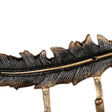 Maxbell Vintage Style Feather Shaped Coat Hook Clothes Hanger for Bag Bathroom
