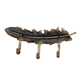 Maxbell Vintage Style Feather Shaped Coat Hook Clothes Hanger for Bag Bathroom
