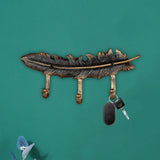 Maxbell Vintage Style Feather Shaped Coat Hook Clothes Hanger for Bag Bathroom