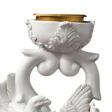 Maxbell Bird Figurine Candlestick Candleholder Candle Holder for Wedding Holiday 10cmx7cmx13cm