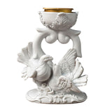 Maxbell Bird Figurine Candlestick Candleholder Candle Holder for Wedding Holiday 10cmx7cmx13cm