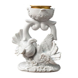 Maxbell Bird Figurine Candlestick Candleholder Candle Holder for Wedding Holiday 10cmx7cmx13cm