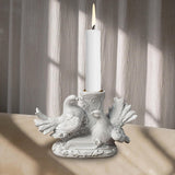 Maxbell Pigeon Candle Holder Adorable Candlestick Statue for Office Wedding 12.5cmx7cmx8.5cm