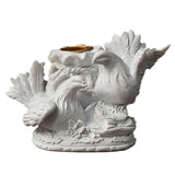 Maxbell Pigeon Candle Holder Adorable Candlestick Statue for Office Wedding 13cmx6.5cmx8cm