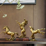 Maxbell Horse Statue Resin Figurine Animal Sculpture for Office Home 21.5cmx10cmx32.5cm