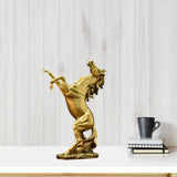 Maxbell Horse Statue Resin Figurine Animal Sculpture for Office Home 21.5cmx10cmx32.5cm