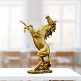 Maxbell Horse Statue Resin Figurine Animal Sculpture for Office Home 21.5cmx10cmx32.5cm