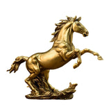 Maxbell Horse Statue Resin Figurine Animal Sculpture for Office Home 32cmx10cmx25cm