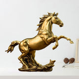 Maxbell Horse Statue Resin Figurine Animal Sculpture for Office Home 32cmx10cmx25cm
