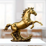 Maxbell Horse Statue Resin Figurine Animal Sculpture for Office Home 32cmx10cmx25cm