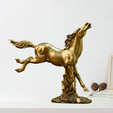 Maxbell Horse Statue Resin Figurine Animal Sculpture for Office Home 28cmx8cmx25.5cm