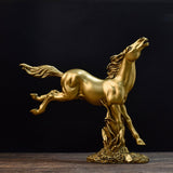 Maxbell Horse Statue Resin Figurine Animal Sculpture for Office Home 28cmx8cmx25.5cm