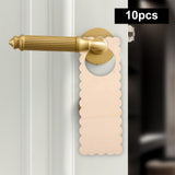 Maxbell 10Pcs Wooden Blank Door Knob Hangers Hotel DIY Plaque for Home door StyleE