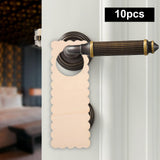 Maxbell 10Pcs Wooden Blank Door Knob Hangers Hotel DIY Plaque for Home door StyleE