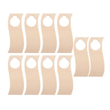 Maxbell 10Pcs Wooden Blank Door Knob Hangers Hotel DIY Plaque for Home door StyleF