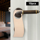 Maxbell 10Pcs Wooden Blank Door Knob Hangers Hotel DIY Plaque for Home door StyleF