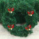 Maxbell 4x Xmas Tree Hanging Decoration Crafts Christmas Bow Bell Holiday Home Solid Colour Green