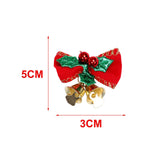 Maxbell 4x Xmas Tree Hanging Decoration Crafts Christmas Bow Bell Holiday Home Solid Colour Green
