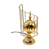 Maxbell Electric Burner Holders Metal Decoration Antique Craftwork Censer Stand Aureate