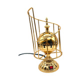 Maxbell Electric Burner Holders Metal Decoration Antique Craftwork Censer Stand Aureate