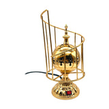 Maxbell Electric Burner Holders Metal Decoration Antique Craftwork Censer Stand Aureate