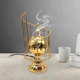 Maxbell Electric Burner Holders Metal Decoration Antique Craftwork Censer Stand Aureate
