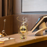 Maxbell Electric Burner Holders Metal Decoration Antique Craftwork Censer Stand Aureate