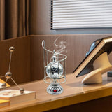 Maxbell Electric Burner Holders Metal Decoration Antique Craftwork Censer Stand Argent