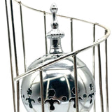 Maxbell Electric Burner Holders Metal Decoration Antique Craftwork Censer Stand Argent