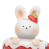 Maxbell Chinese Animal Rabbit Statue Figurine Sculpture Desktop Shaking Head Bunny 7.5x6x8cm Lucky