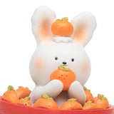 Maxbell Chinese Animal Rabbit Statue Figurine Sculpture Desktop Shaking Head Bunny 6.5x6x8.5cm Well