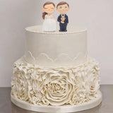 Maxbell Wedding Cake Topper Decorative Groom Bride Sculpture for Celebration Prom Black Suit