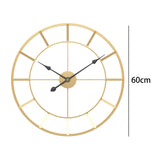 Maxbell Modern Wall Clock Circular Hanging Clocks for Restaurant Shop Living Room Aureate