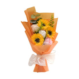 Maxbell Artificial Soap Flower Artificial Flowers Bouquet Wedding Party Decoration Orange