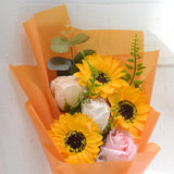 Maxbell Artificial Soap Flower Artificial Flowers Bouquet Wedding Party Decoration Orange