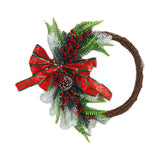 Maxbell Christmas Wreaths Wall Hanging Ornament for Indoor Outdoor Winter Holiday