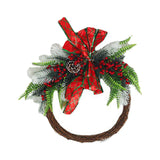 Maxbell Christmas Wreaths Wall Hanging Ornament for Indoor Outdoor Winter Holiday