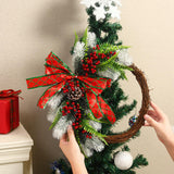 Maxbell Christmas Wreaths Wall Hanging Ornament for Indoor Outdoor Winter Holiday