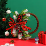 Maxbell Christmas Wreaths Wall Hanging Ornament for Indoor Outdoor Winter Holiday