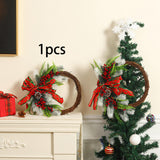 Maxbell Christmas Wreaths Wall Hanging Ornament for Indoor Outdoor Winter Holiday
